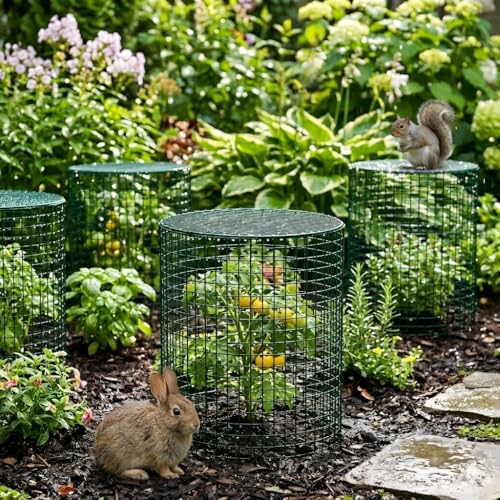 10 Pack Plant Protectors from Animals, 12" x 12" Plant Cages Covers