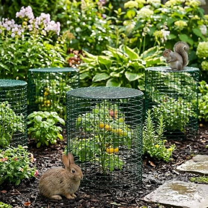 10 Pack Plant Protectors from Animals, 12" x 12" Plant Cages Covers