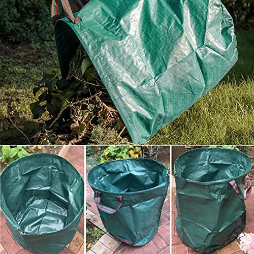 Leaf Bags, 2-Pack 72 Gallons Reusable Yard Waste Bags with 4 Handles