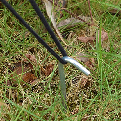 MySit Tent Stake 9 Inch 30 Pack Heavy Duty Anti-Rust Ground Stakes