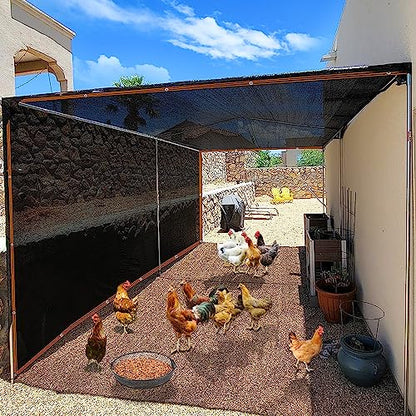Shade Cloth, 80%-90% Garden Shade Mesh Net with Grommets, Outdoor Black Sunblock Neting Antifreezing Cover for Plant Pergola Patio Greenhouse Chicken Coop, 3x12FT - size: 3x12FT