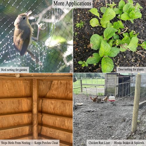 Deer Fence Netting 13x33 FT, Lightweight Garden Netting Animal Barrier - size: 13x33 FT