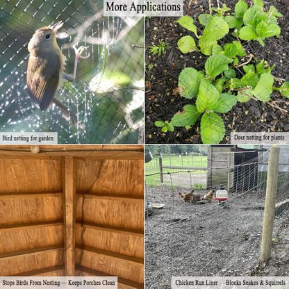 Deer Fence Netting 13x33 FT, Lightweight Garden Netting Animal Barrier - size: 13x33 FT