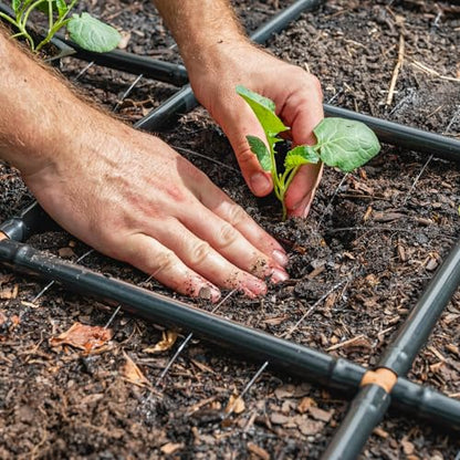 Garden Grid 4x8 | Irrigation System for Garden Bed Watering | Pre-Assembled - size: 4x8, style: Standard