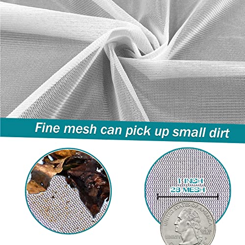 POOLWHALE Pool Skimmer Leaf Rake Net, Fine Mesh Deep Nylon Bag (Not Pole) - size: Pool Rake