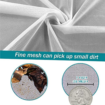 POOLWHALE Pool Skimmer Leaf Rake Net, Fine Mesh Deep Nylon Bag (Not Pole) - size: Pool Rake