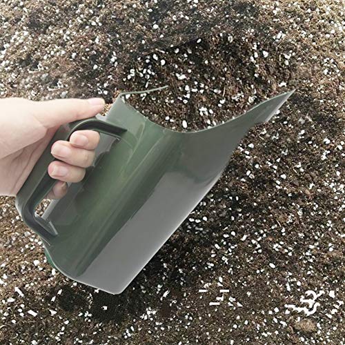 Garden Soil Scoop with Built‑in Sifter, Plastic Hand Shovel Trowel