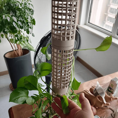 8pcs 8-Pack Sphagnum Moss Poles Interlocking White Support for Climbing Plants Monstera Pothos Indoor Plant Cage Support System, 8pcs - size: 8pcs