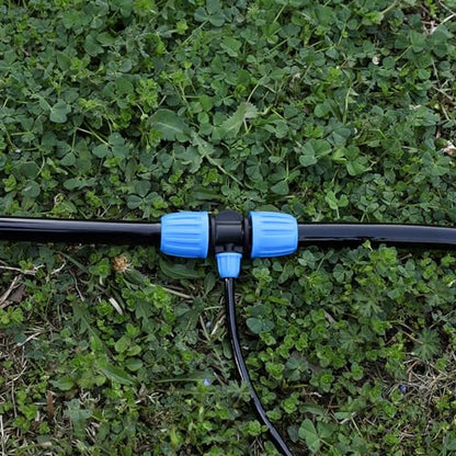 10 Pcs 1/2 to 1/4 inch Garden Hose Tubing Irrigation Fittings - size: 10 PCS 1/2" to 1/4" 3-Nut Way
