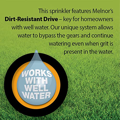 Melnor XT Oscillating Sprinkler, 4500 Sq Ft: Flow, Width & Range Adjust - size: 3-Way Adjustable, style: Standard