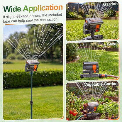Oscillating Sprinkler with Aluminum Riser(Spike) - style: Spike
