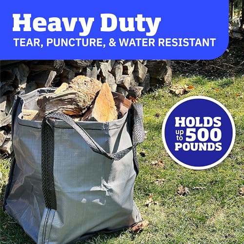 DURASACK Heavy Duty Storage Tote Bag 22-Gallon, Gray , Pack of 4 - color: Gray, size: Pack of 4