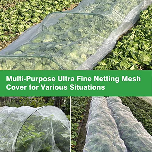 Garden Netting 10x20ft - Ultra Fine Insect Netting for Plants Trees - size: 10'x20'