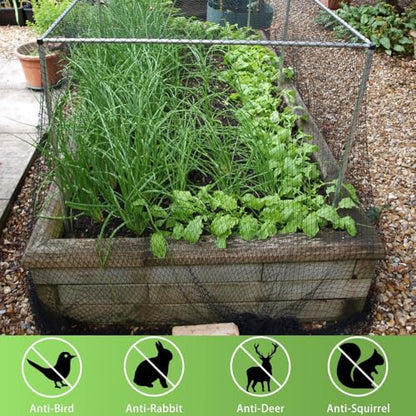 Bird Netting 15x40 Ft, 1/2 in Mesh Heavy Duty Garden Netting - size: 15x40FT