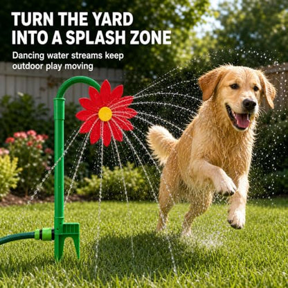 Crazy Daisy Sprinkler 360° Rotating Dancing Lawn Water Sprinkler