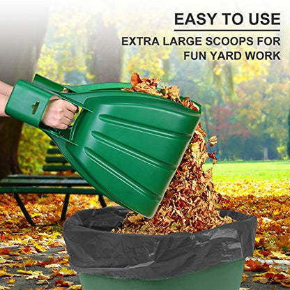 Large Leaf Scoops and Hand Rake Claw, Hand Held Garden Rake Grabbers - style: Scoops