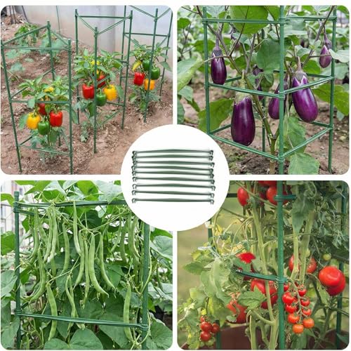 100pcs Garden Stakes Arms for Tomato Cage, 11mm, No Stake - size: 11mm/0.43inch