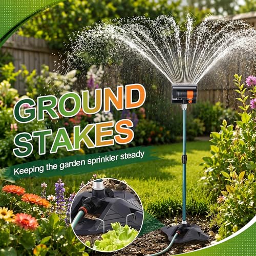 Oscillating Sprinkler with Aluminum Riser(Triangular) - style: Triangular