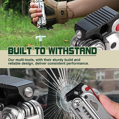 MOSSY OAK 19-in-1 Multitool Pliers Stainless Steel Self-Locking - color: 19-in-1, Silver
