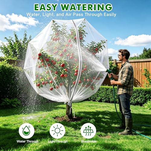 Fruit Tree Netting (Fruit Tree net a) 2-Pack 6.56ft – White - color: Fruit Tree Net,2 Pack