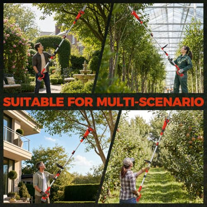 SHOHO Cordless Pole Saw Compatible with Milwaukee M18 Battery (Tool Only)