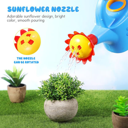 Garneck 3pcs Kids Watering Can Bath Toy Set: Toddler Small Watering Cans for Kids Plastic Garden Water Play Toys Boys Girls Indoor Outdoor Pretend Play Beach Backyard Fun(Random Styles)