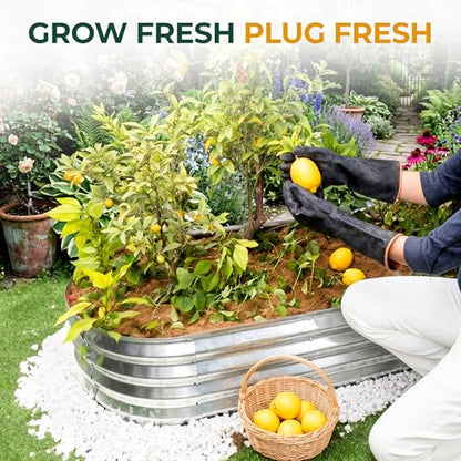 Utopia Home Galvanized Raised Garden Bed 4x2x1 Ft, Pack of 2 Silver - color: Silver, size: 4 Ft (Pack of 2)