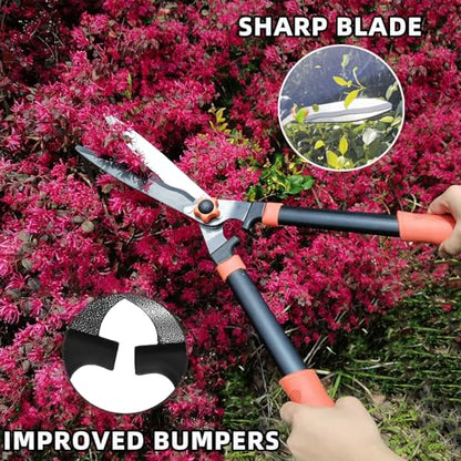 YRTSH Loppers, Hedge Shears & Pruners Combo Set, 3-Piece Hedge Clippers