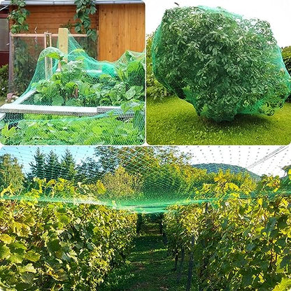 Bird Netting for Garden, 13 x 33Ft Anti Bird Net with 50 Ties and 20 Tacks