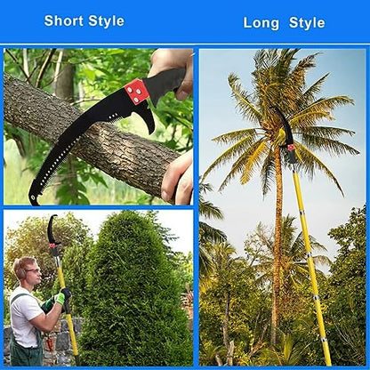 Pole Saw for Tree Trimming, 2-32 Feet, Green - color: Green32ft
