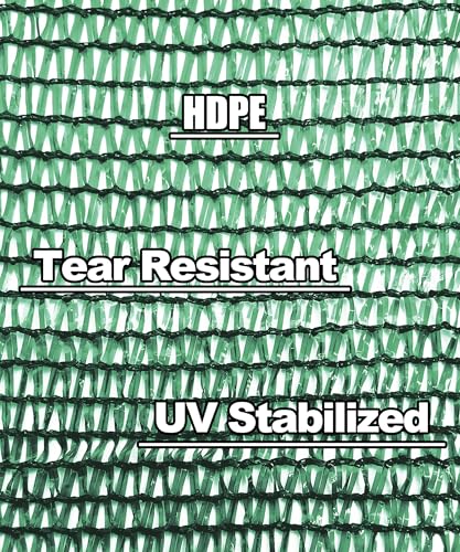 E.share 40% Green Shade Cloth, 10ft x 18ft Sun Shade Netting with Grommets - size: 40%-10 FT x 18 FT