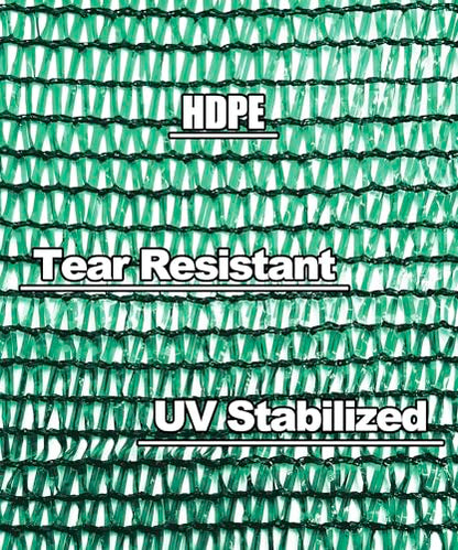 E.share 40% Green Shade Cloth, 10ft x 18ft Sun Shade Netting with Grommets - size: 40%-10 FT x 18 FT