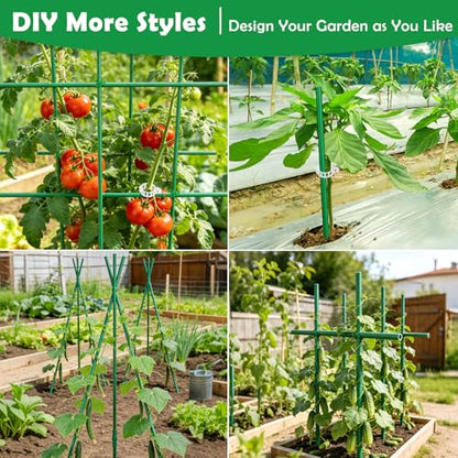 337 PCS Garden Stakes, Fiberglass Tomato Stakes, Garden Sticks - size: 105 Packs