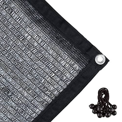Agfabric 40% Shade Cloth 10x20ft Sunblock Shade Cloth with Grommets for Garden Patio, Black - size: 10 x 20 ft - 40%