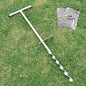 Soil Probe 36 Inch with 2 Bags, Twist Soil Sample Probe for Lawn House Plants, T-Handle Soil Sampler Probe Rod, Stainless Steel Soil Test Kits Tool for Soil Sampling - size: 36" #Twist