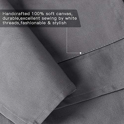 Crossback Apron with Pockets x2,Split Apron with Adjustable Straps,M-XXL - color: Grey