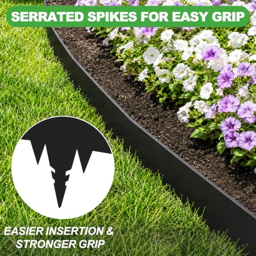 20.8FT Metal Landscape Edging, 5-Pack 50"L x 5"H Rust-Proof Border - color: 5In Tall, size: 5 Pack