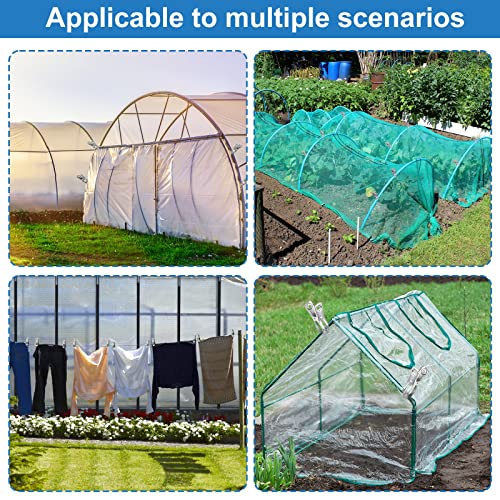 120 Pcs Greenhouse Clips, Garden Clips for Netting, Steel Greenhouse Clamps - style: 2.3inch-120pcs