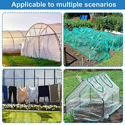 120 Pcs Greenhouse Clips, Garden Clips for Netting, Steel Greenhouse Clamps - style: 2.3inch-120pcs