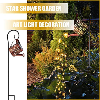 Honoson Solar Watering Can with LED Garden Stake Lights, Classic Style - style: Classic Style