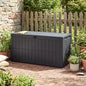 100 Gallon Deck Box Outdoor Storage Box Lockable Waterproof Resin Indoor Outdoor Storage Container for Patio Cushions, Tools, Package Delivery Boxes for Outside