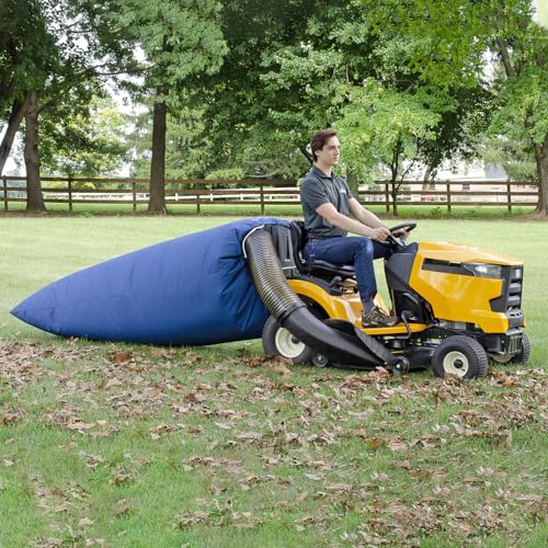 TerraKing Original Lawn Tractor Leaf Bag 54 cu ft Leaf Collection System, Compatible with Most Two-Bag Material Collection System; Blue