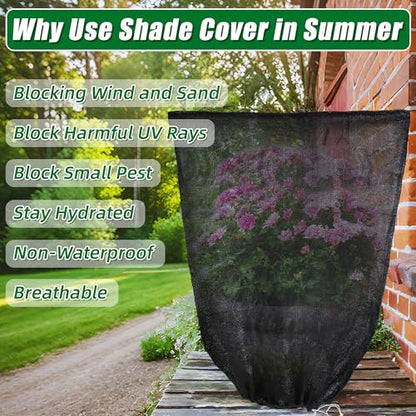 2 Pcs Garden Plant Shade Cover Shade for Plants Shade Cover for Plants - size: 3.94 x 2.62 Ft