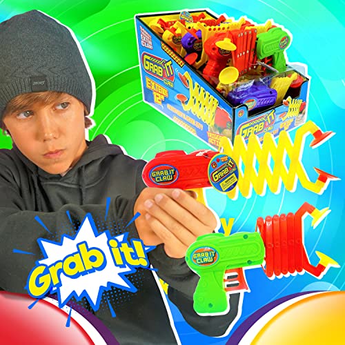 JA-RU Kids Grabber Claw (1 Pack) 12 Inch Long Plastic Reacher Machine. Robot Hand Toy. Trash Pickup Extender Tool. Interactive Learning Hand Eye Coordination Toys. 5614-1A