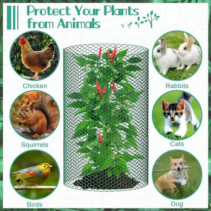 32.8ftx24In Plant Protectors from Animals,Plant Cages for Outdoor Plants - size: 32.8Ft x 24In