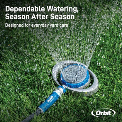 Orbit Metal 8-Pattern Turret Sprinkler, Weighted Base - 28252