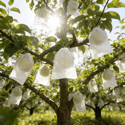 50Pcs Drawstring Mesh Fruit Protection Bags, Breathable Plant Cover Pouches for Grape, Apple, Pear Tree - Bird Deterrent Netting Bags for Garden Orchard Use, Reusable Produce Protector Sacks - size: 50pcs