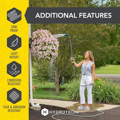 HydroTech 100 ft Expandable Burst-Proof Garden Hose, 5/8 in Diameter - size: 100 Feet