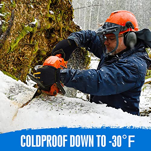 Waterproof Insulated Winter Work Gloves for Men, 3M Thinsulate - size: Medium