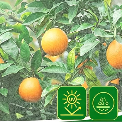2PCS Bird Netting for Garden Protection with Zipper and Drawstring Fruit Tree Plant Netting Cover for Blueberry Vegetables BushesProtection from Insect Squirrels Birds, 3.3Ft x 2.7Ft